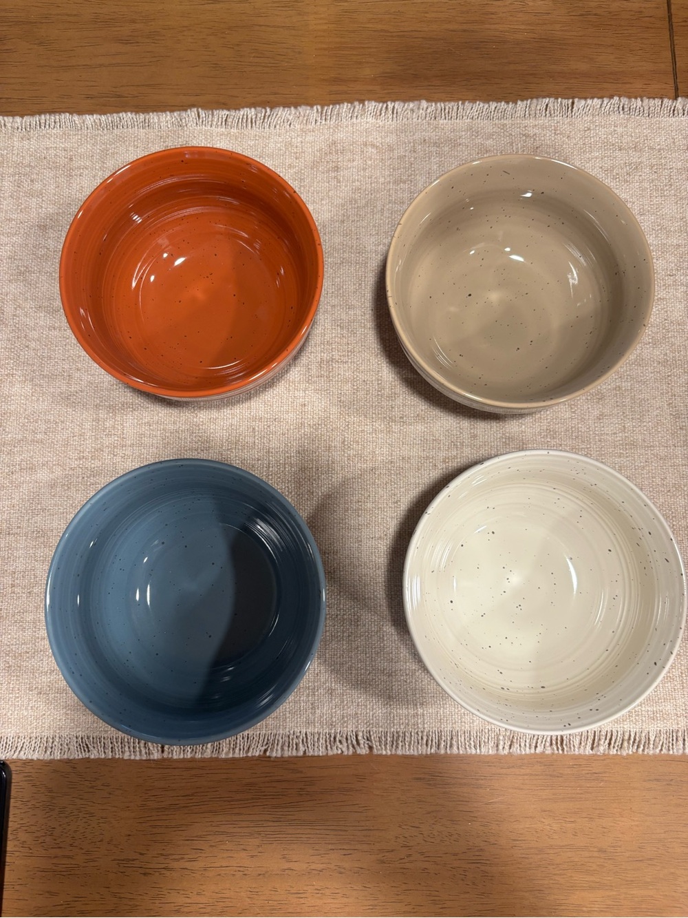NEW Sango Siterra Painter’s Palette Ceramic Dessert Bowls - Set of 4 - Picture 2 of 8